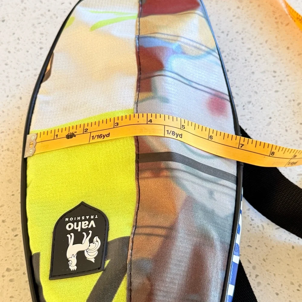 Vaho Trashion Colorful Graphic crossbody Bag made with recycled materials